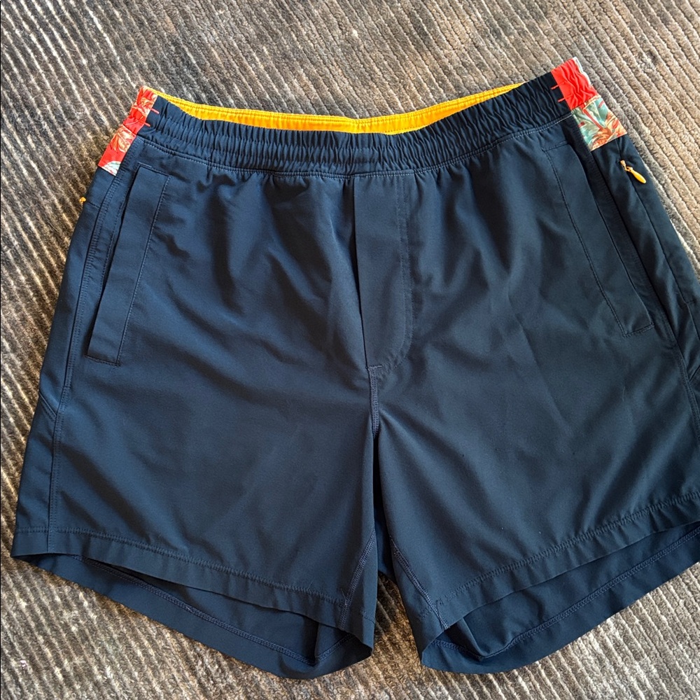 Birddogs Yellow and Blue Shorts